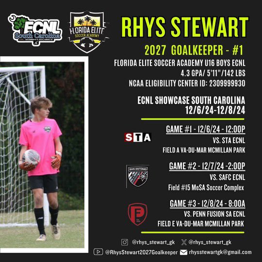 Darian McCauley (@dazza1_) on Twitter photo 🚨College Coaches🚨
If any are looking for GKs at the ECNL South Carolina Showcase, come check out these uncommitted class of ‘26 and ‘27 goalkeepers! <a href="/HDrumGoalie/">Hudson Drum</a> <a href="/KCornett2026GK/">Keegan Cornett</a> <a href="/rhys_stewart_gk/">Rhys Stewart</a> 🧤⚽️
Top goalkeepers and people! 🚨College Coaches🚨
If any are looking for GKs at the ECNL South Carolina Showcase, come check out these uncommitted class of ‘26 and ‘27 goalkeepers! <a href="/HDrumGoalie/">Hudson Drum</a> <a href="/KCornett2026GK/">Keegan Cornett</a> <a href="/rhys_stewart_gk/">Rhys Stewart</a> 🧤⚽️
Top goalkeepers and people!