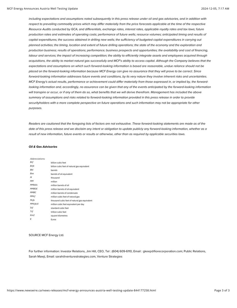 MCF Energy (TSX-v: MCF) tweet media