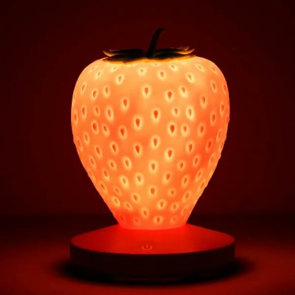 I just received Strawberry Night Light, Cute Silicone Strawberry Lamp Nursery LED Cute Kids Night Light, 3 Modes Touch, Children's Bedside Color Changing Lamp for Children Birthday (Pink from MrStrawbsen via Throne. Thank you! throne.com/madameberry #Wishlist #Throne