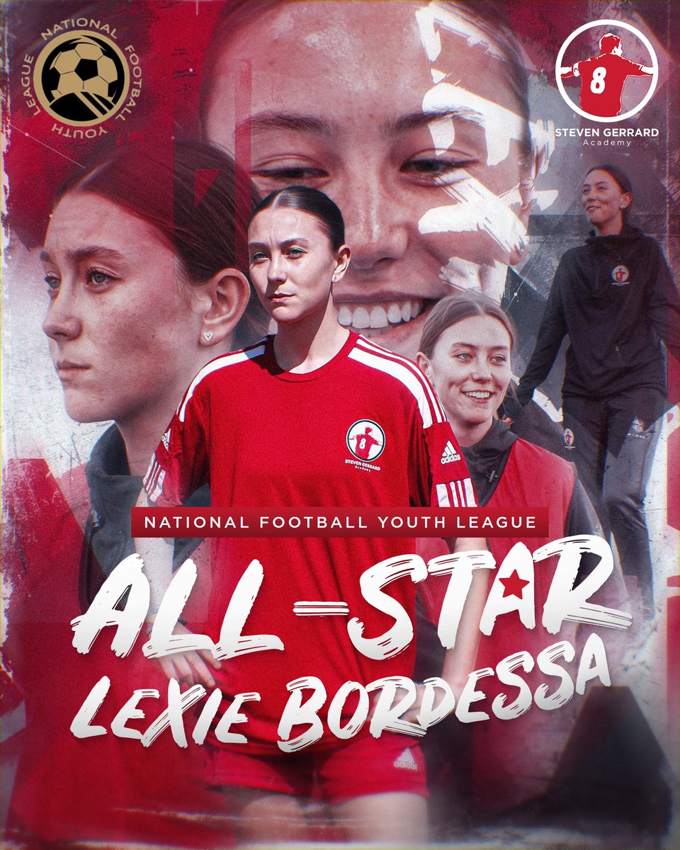 Steven Gerrard Academy (@sgerrardacademy) on Twitter photo ⭐️All-star Lexie ⭐️
A massive congratulations to Lexie whose impressive performances throughout the season has led to her being selected for the <a href="/NFYLU19U23/">National Football Youth League</a> All-star team.
Well done Lexie 👏👏👏 ⭐️All-star Lexie ⭐️
A massive congratulations to Lexie whose impressive performances throughout the season has led to her being selected for the <a href="/NFYLU19U23/">National Football Youth League</a> All-star team.
Well done Lexie 👏👏👏
