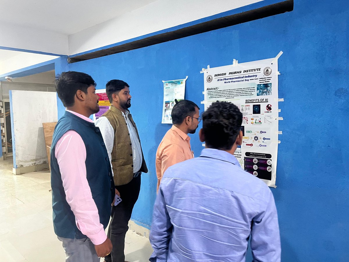 PharmaVisionOrg's tweet image. A Students Interaction Program and discussion on Role of AI in Pharma was organized at Derozio Collage of Pharmacy, Midnapore by PharmaVision Dakshin Banga. Shri Shyam Kushwah Ji (All India Incharge of PV) &amp;amp; Shri Apurba Nandi (Nation Co-Convener of PV) was present at the Program.