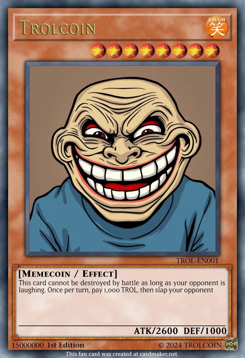 trol_memecoin's tweet photo. Would you play this card? https://t.co/bkPKXsEEZs