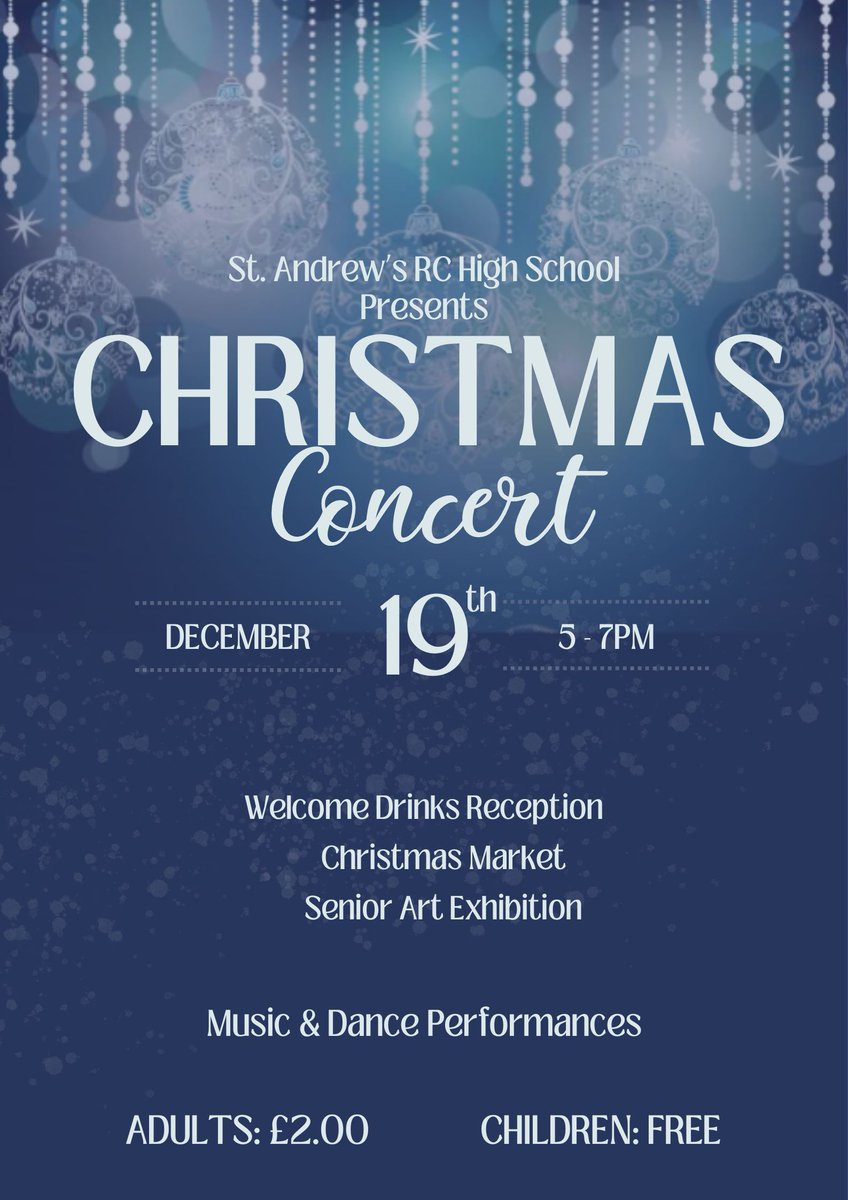 StAndrewsRCHS's tweet photo. Tickets now available from the General Office

Child Ticket for those under the age of 16 https://t.co/BYgQimKpBG
