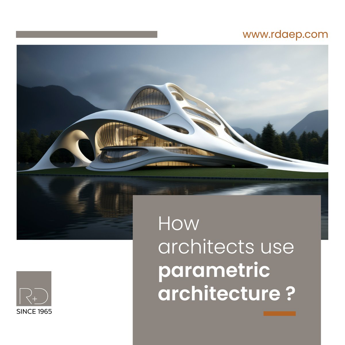 rdaepct's tweet photo. Architects are transforming design with parametric architecture at Russell and Dawson:

Creativity: Unlocks complex, organic forms.
Efficiency: Optimizes materials and energy use.
Responsiveness: Adapts to environmental factors.
Customization: Tailors designs to client needs. https://t.co/gZf3CP3z56
