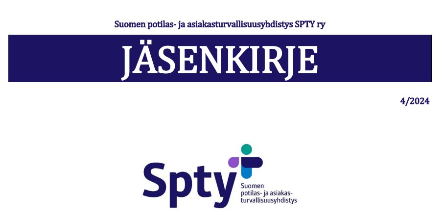 Hei SPTY:n jäsen. 
Vuoden viimeinen jäsenkirje on ilmestynyt. 
Käy lukaisemassa 👇👩‍💻 
spty.fi/uutiset/spty-j…

Toivotamme kaikille hyvää itsenäisyyspäivää 🇫🇮