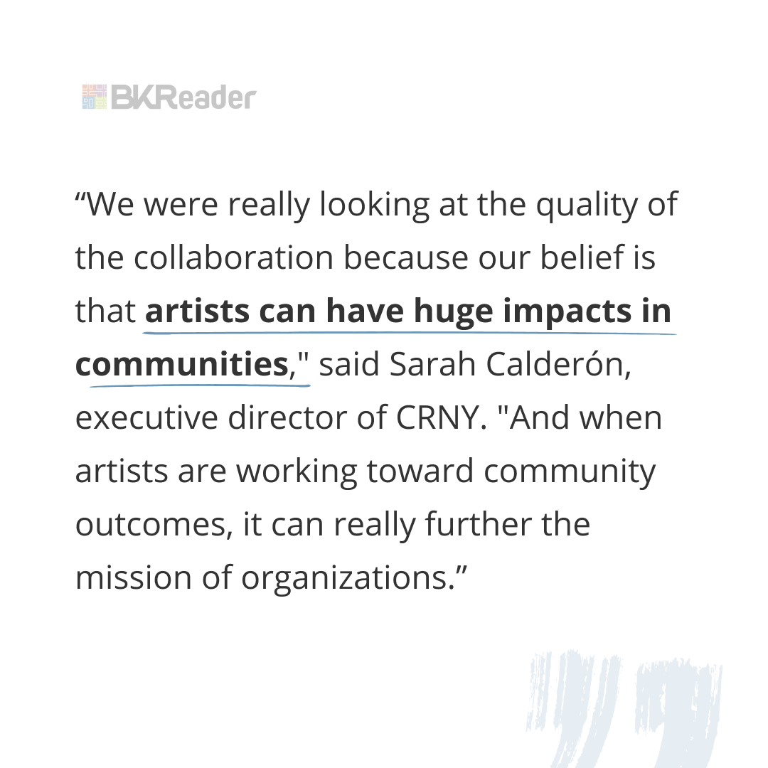 ArtsCRNY's tweet photo. What does community impact look like for two #ArtistEmploymentProgram artists in Brooklyn?

Find out in BKReader’s new article: https://t.co/CbrwTyYhUZ https://t.co/jDkDMXRZZR