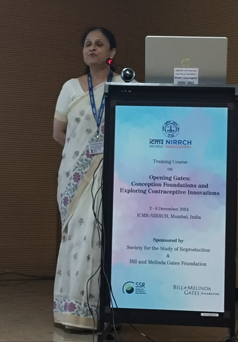 DeepakNModi's tweet photo. Dr Beena Joshi gave overview of the contributions of ICMR on contraceptive research and how it led to it's  introduction in govt programs
#SSR and Bill and Melinda Gates Foundation course 
Opening Gates: Conception Foundations and Exploring Contraceptive Innovations
#OpeningGates https://t.co/oS6n5dHBUo