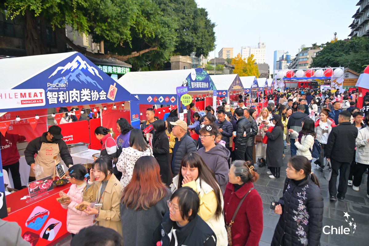 Sub_Agricultura's tweet photo. ¡ #ChileWeek China 🇨🇳 aterriza en #Chengdú para profundizar la diversificación de exportaciones chilenas!👉🏻La capital de la provincia de Sichuan recibió a la delegación encabezada por la subsecretaria Ignacia Fernández y el director de @ProChile, Ignacio Fernández. https://t.co/R9xUVlKPjp