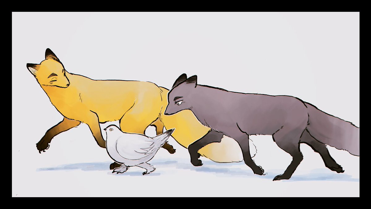 雷鳥の北さんと狐ﾐｬﾝｽﾞ