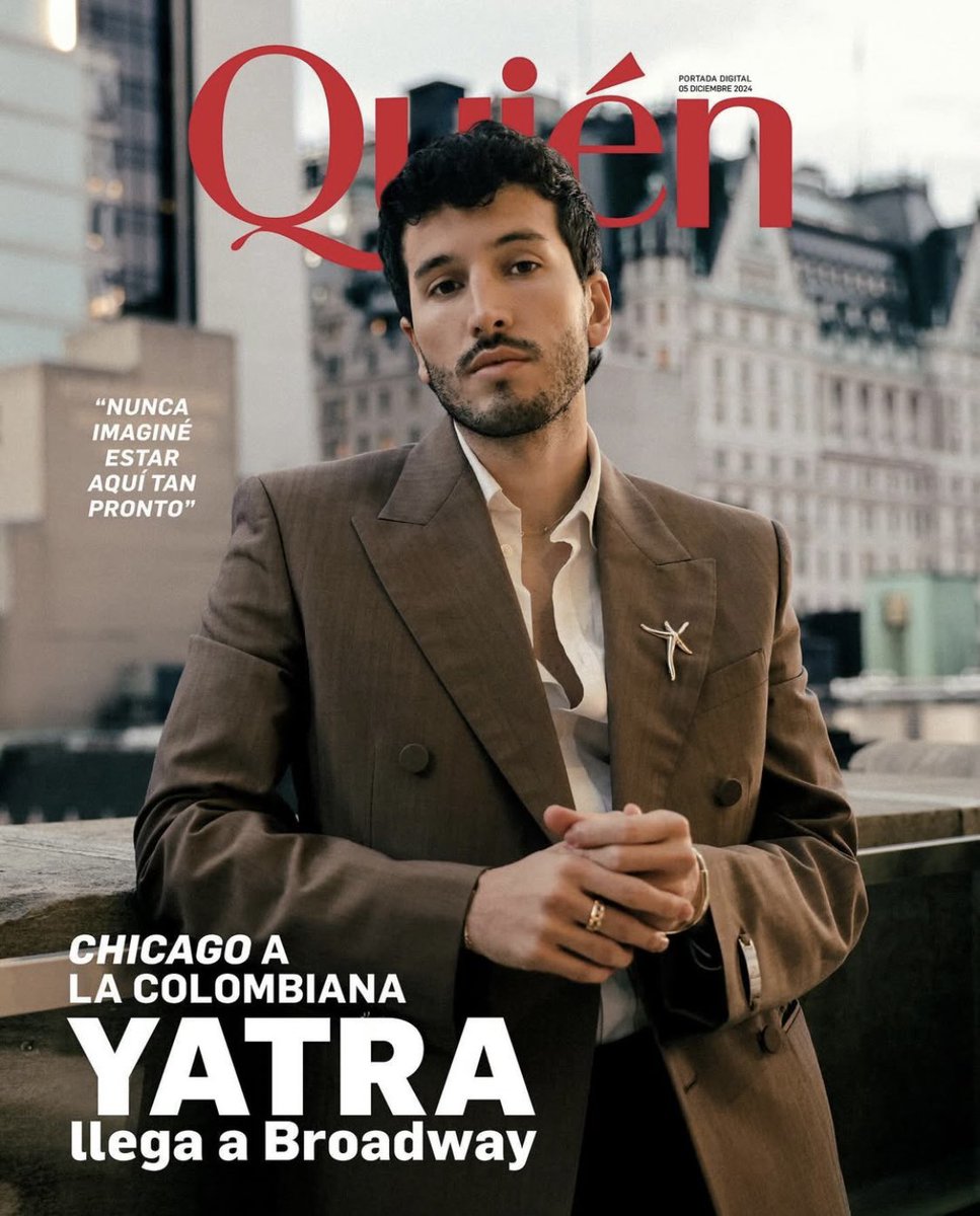 SChartsYatra's tweet photo. @SebastianYatra es portada de “Quién” y estará hablando sobre su experiencia en broadway.

“Nunca imaginé estar aquí tan pronto” https://t.co/YbwmeRszMX