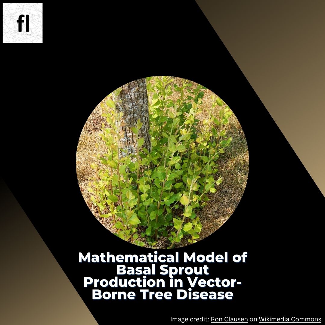 FeffermanLab's tweet image. Our article, “Mathematical Model of Basal Sprout Production in Vector-Borne Tree Disease,” focuses on trees fighting disease by sprouting new growth.
mdpi.com/1999-4907/14/2…
#MathematicalModeling #DiseaseEcology
@NIMBioS