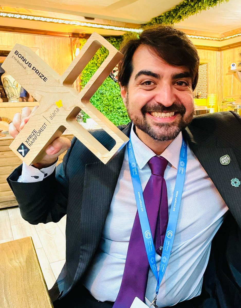 GellertParis's tweet photo. Congrats to @ETHBiodivX and https://t.co/SOc9d31Qcj for the @xprize Rainforest Bonus Prize. Proud to see what this crazy idea from #hack4climate has become! @dwddao @kamilacamilo_ @Pericarus @kotschR @NickBeglinger @mikejcasey @TChrometzka @juliemaupin @DomSchiener @feindura https://t.co/jC9YHcHHlo