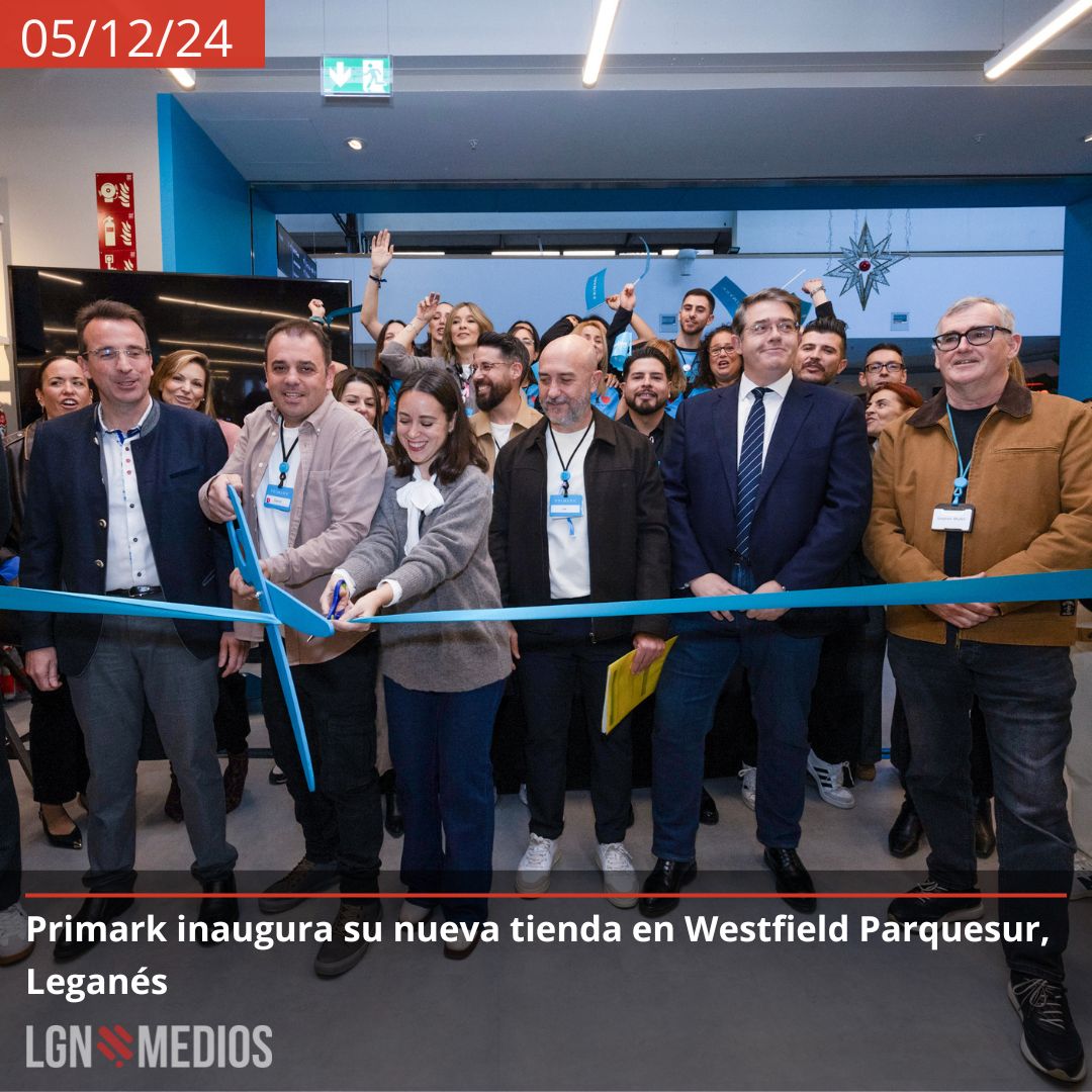 LGNMedios's tweet photo. 🎉 Primark estrena tienda en Westfield Parquesur, Leganés
🛍️ Más espacio, más moda y cajas de autopago, justo a tiempo para Navidad. 🎄✨
👉 https://t.co/vWq26kizK0
#PrimarkParquesur #ModaAsequible https://t.co/KDXQ5UOKlr
