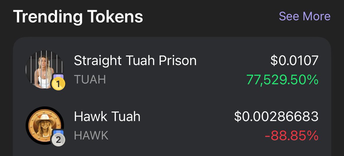 AUBZfoo's tweet photo. Anybody heard from Hawk Tuah today?

Last I remember she rugged her coin

and was tired so she went to bed.

The funniest thing CT can do now is run this to the 500m her team botted the chart to https://t.co/rFfyWxqRjG