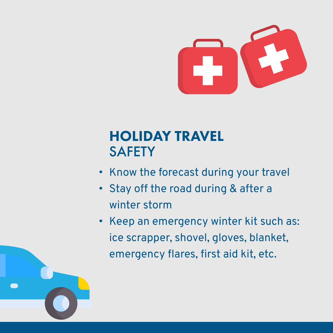 CMPASgroup's tweet image. As you prepare for your holiday travels, remember: safety comes first! Follow these tips to make your travels safe.

For more information visit: ready.gov/car

#HolidaySafety #TravelSmart #CommunityPower
