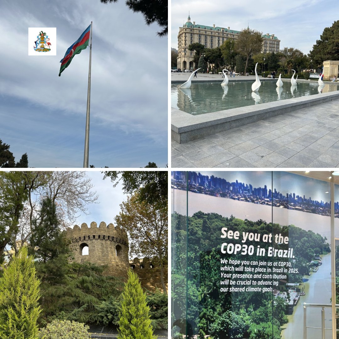bahembassybe's tweet photo. Strengthening Caribbean Collaboration at COP29 Azerbaijan

Read full article (link in bio): https://t.co/lbjXNE8vPC

#COP29 #Azerbaijan #CARICOM #ClimateAction #SustainableDevelopment #RegionalCooperation #DiplomacyInAction #EuropeanUnion https://t.co/3Tx4tfpCPp