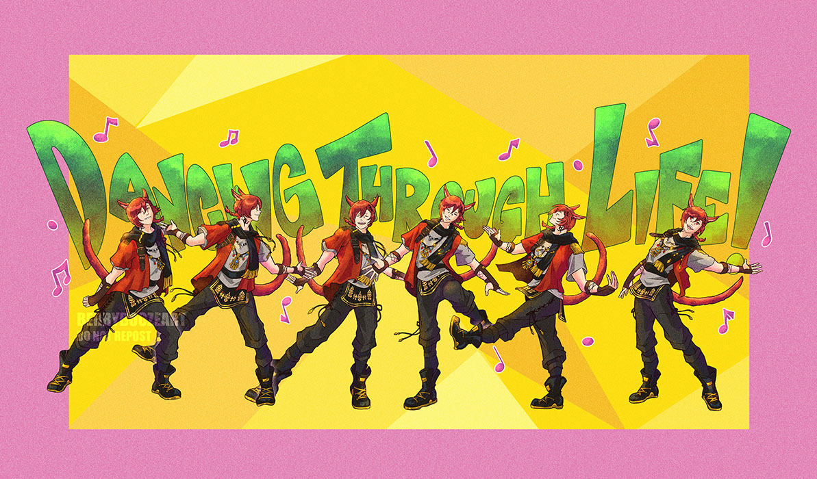 berrybooze_art's tweet image. Dancing Through Life!

G&apos;raha Tia is in his musical phase. Good for him.
#ffxiv #grahatia
