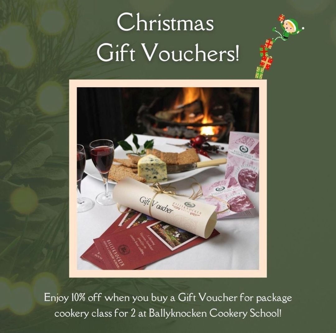 Cfulvio's tweet photo. 🎄✨ Get 10% off a cookery class for 2 here at @BallyknockenHCS! Perfect foodie gift this Christmas! 🎁👩🍳🎅 Shop now at https://t.co/PXtjvPwIQO
#ChristmasGifts #CookeryClass #HolidayDeals #FoodLovers #Ballyknocken https://t.co/OcVtewBZID