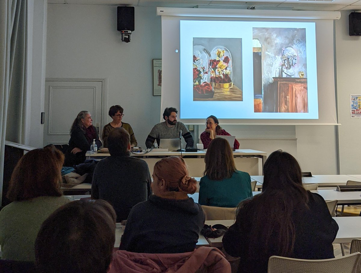 CESR_Tours's tweet photo. [Retour sur] Présentation de la résidence de Rudy Ayoun
 
Le @CESR_Tours a invité le public à découvrir le  programme de la résidence artistique 2024-2025 lors d'une soirée de  présentation, suivie le lendemain d'un atelier sur la peinture à l'huile 🎨

🔗 https://t.co/VbDpN3Zul0 https://t.co/3m0g4iYyv1