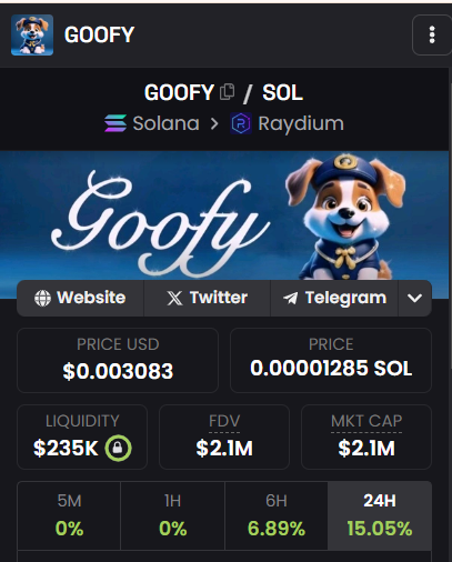 KarenSword's tweet photo. $GOOFY will soon leave Earth，Don’t miss the ride🚀
🚨 $GOOFY is going to the moon 🚀🚀🚀
CA: CVNb8Bg7wCrtNTFniaJvxjyFW2cKcoRjKt71Af67pump
Chart: https://t.co/tlGEq4nALk
@GoofySolCoin @solana @SuiNetwork 
#Solana #100K #SGUY #SUI https://t.co/VV1Ig1wBw7