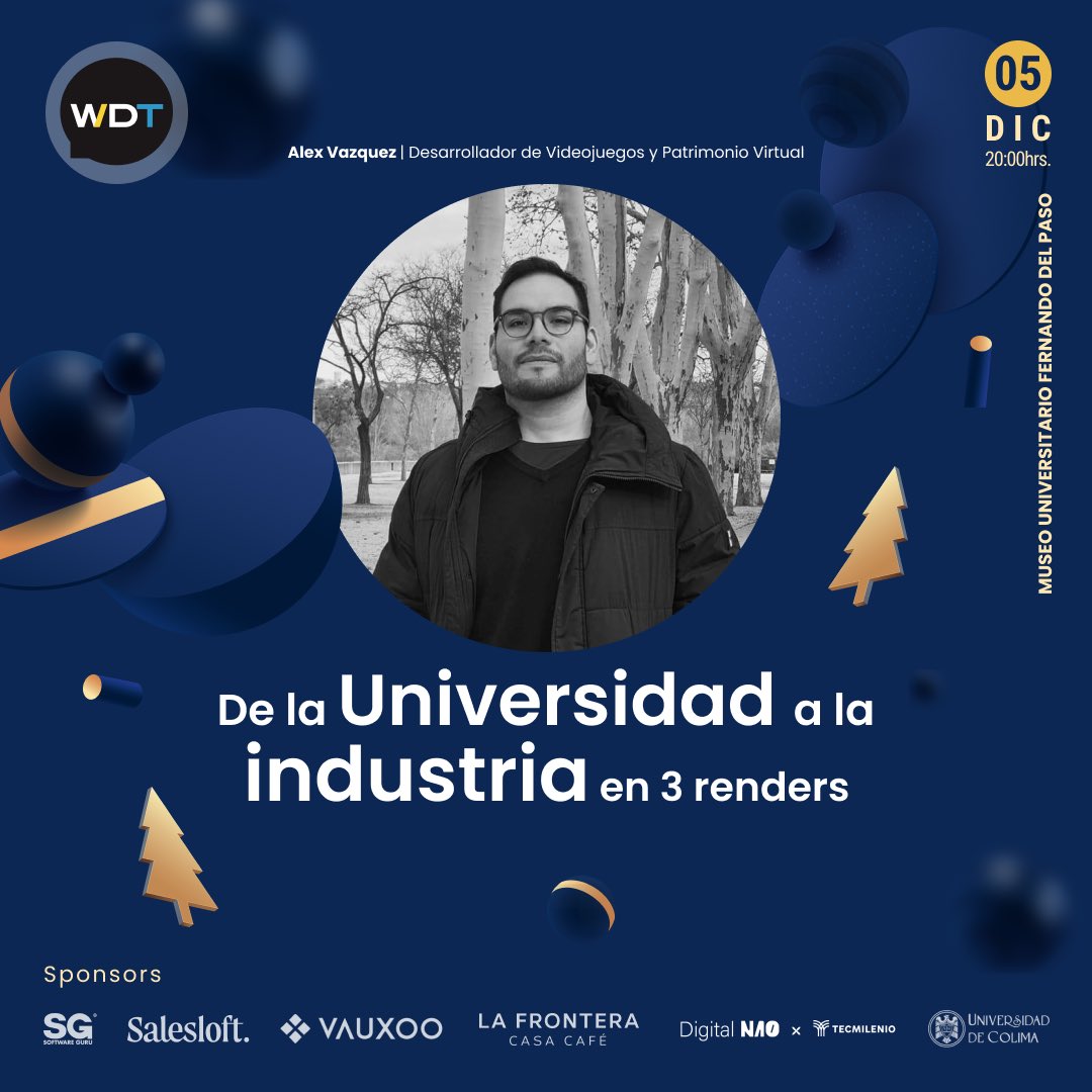 webdevtalksmx's tweet image. Es hoy! Es hoy!
Nos vemos en unas horas en @museofernandodelpaso para la última sesión del año, tendremos regalitos 🎅🏻
#wdtcolima