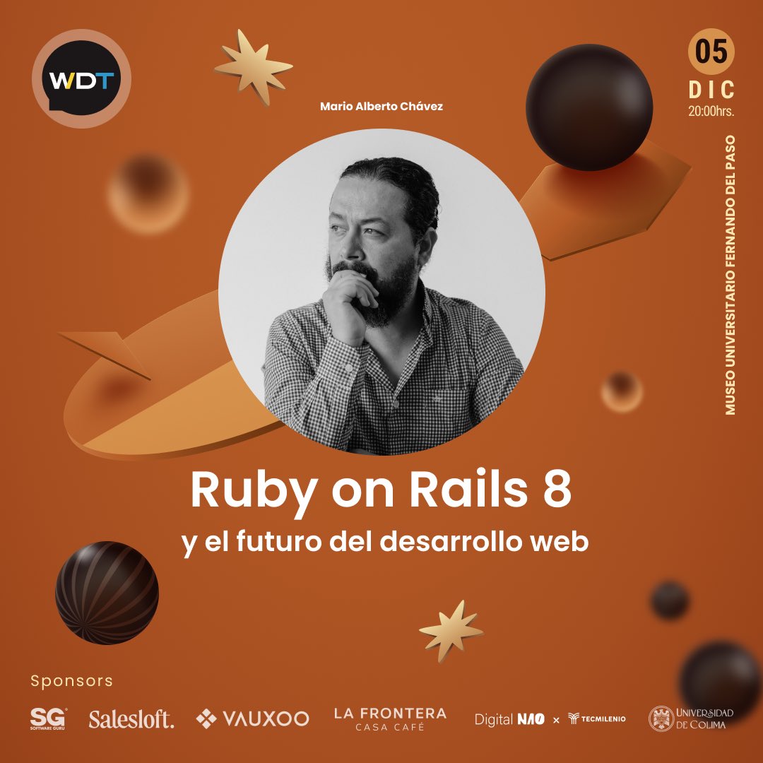 webdevtalksmx's tweet image. Es hoy! Es hoy!
Nos vemos en unas horas en @museofernandodelpaso para la última sesión del año, tendremos regalitos 🎅🏻
#wdtcolima