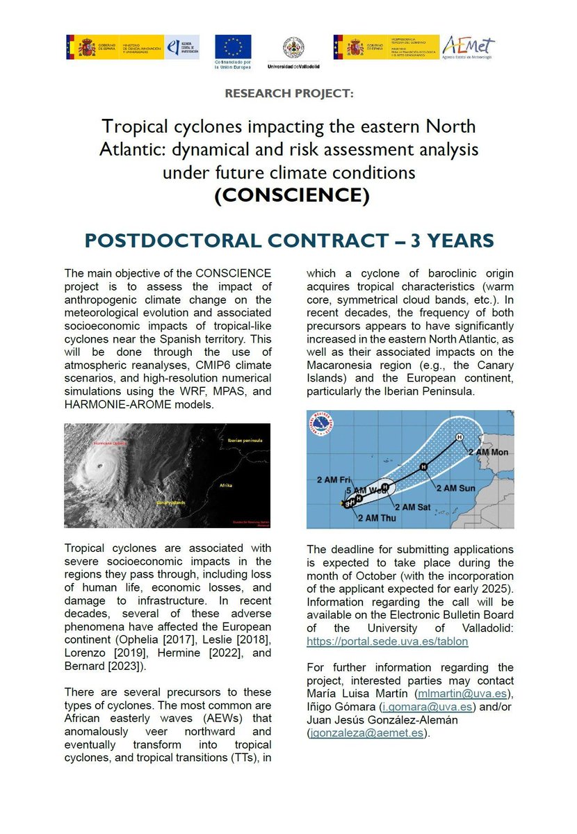 Ofertamos 1 contrato de investigación postdoctoral asociados al proyecto CONSCIENCE, que nos acaba de conceder en la Agencia Estatal de Investigación en la convocatoria Proyectos de Generación de Conocimiento 2023.

Por favor, difundid para que llegue al máximo número de personas