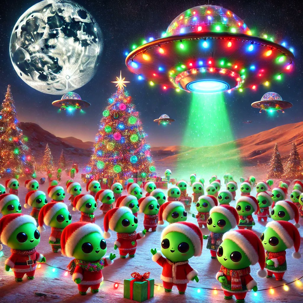 RealBabyAliens's tweet photo. 🚀✨ Our BabyAliens are bidding farewell to the UFO, loaded with gifts and coins! 🌌🎁 

Next stop: Earth! Follow us and join the intergalactic mission! 👽💸 

#BabyAlien #ToTheGalaxy #memecoin https://t.co/XPGv5UMerd