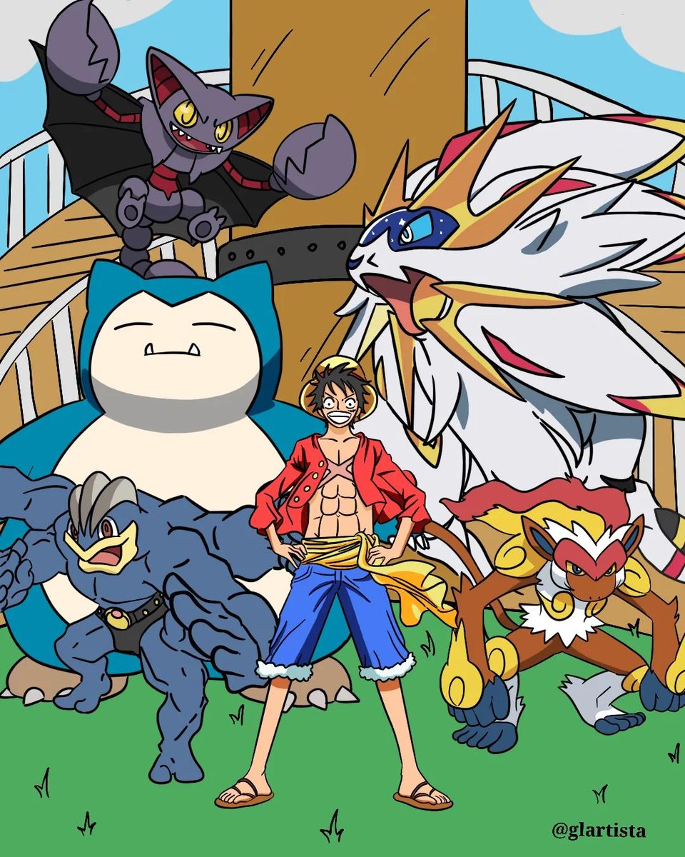 glartista's tweet photo. Luffy como treinador pokémon??

Quais pokémons você acha que ele teria? https://t.co/uMGg61Uwgm