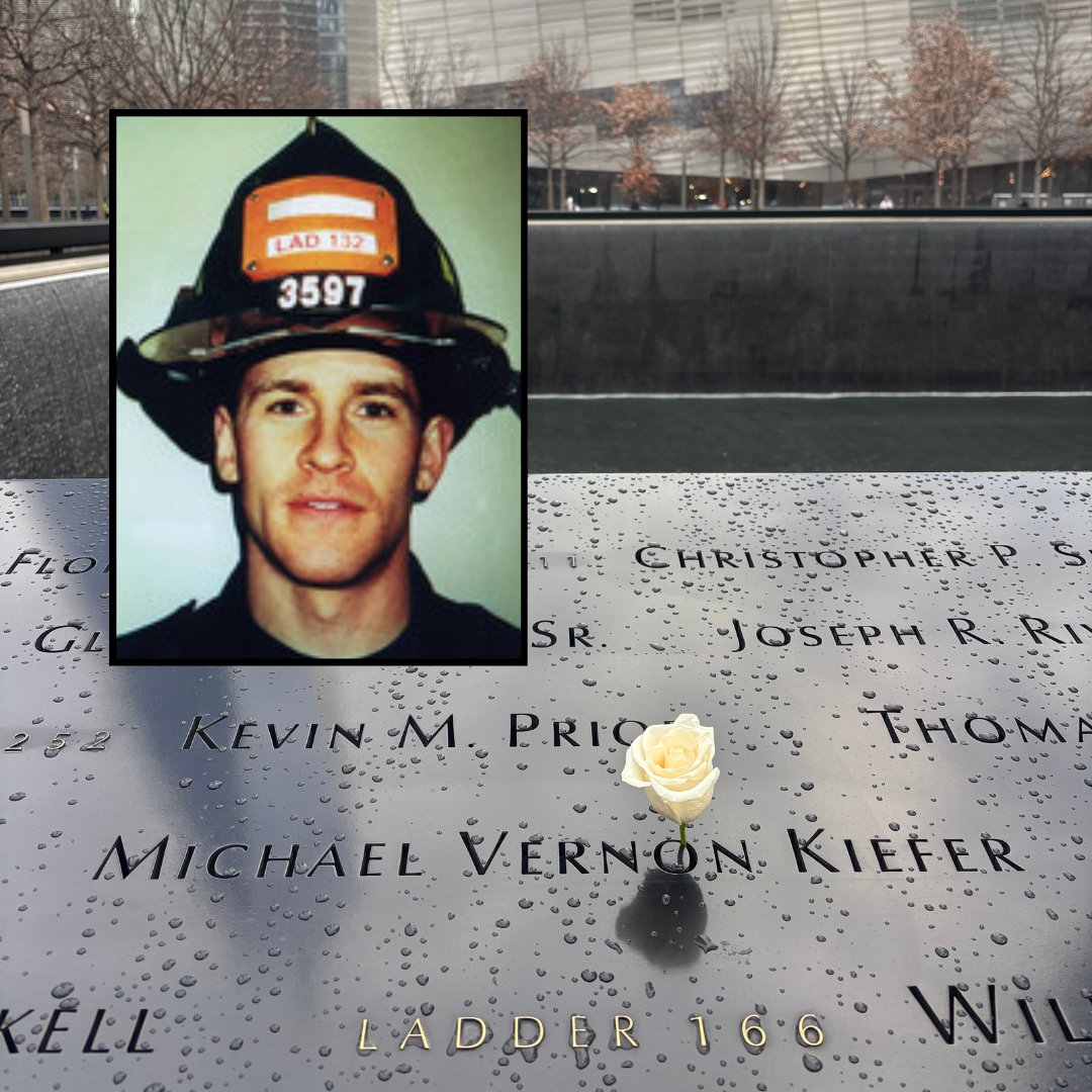 Long Island native Michael Kiefer lived in Franklin Square and spent time with his fiancée, Jaime. From a young age, Kiefer wanted to be a firefighter. He staged fire drills for his sisters and reviewed books on firefighting in his high school free periods. In 2000, he joined the