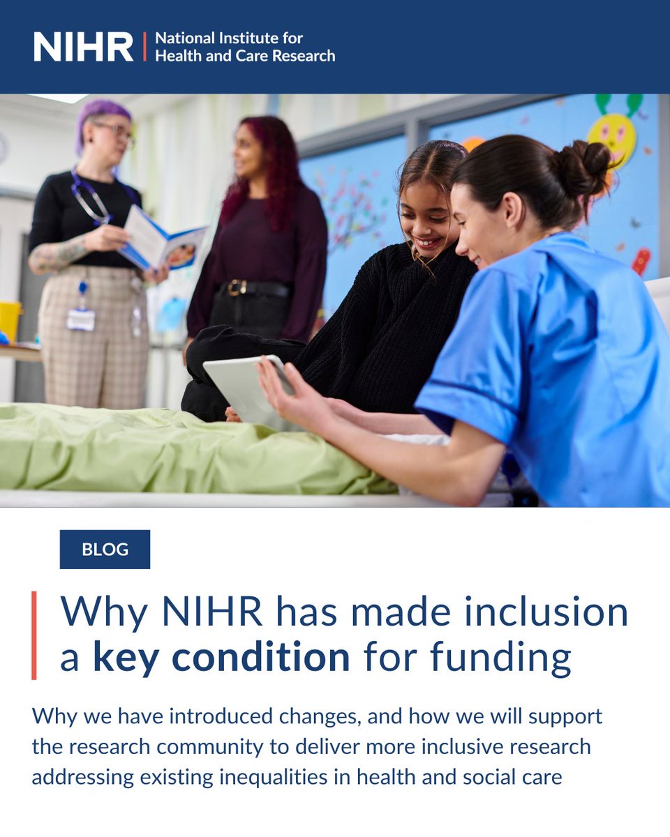 "Our new requirement requiring applicants to demonstrate how their research will address existing inequalities in health and social care as a condition of funding will be pivotal for NIHR research."

In this blog, NIHR Executive Directors Lisa Cotterill, Lynn Kerridge and David