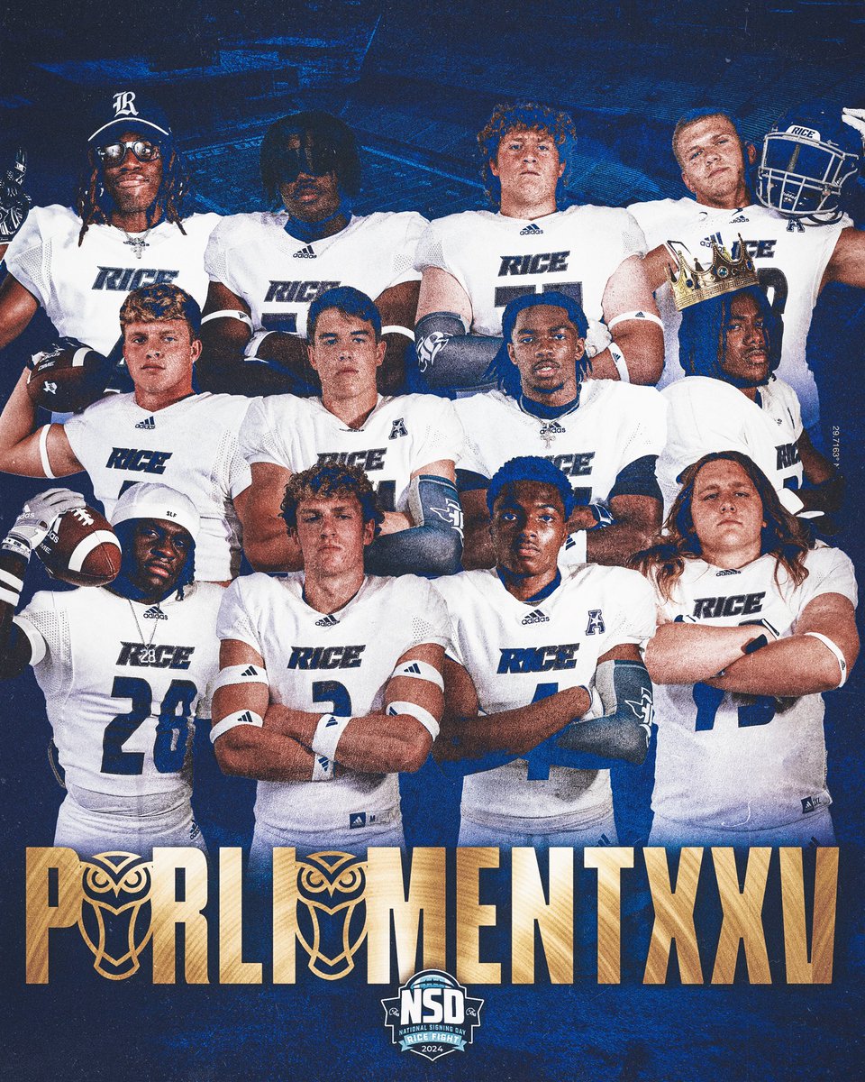 Rice Football (@ricefootball) on Twitter photo Gang’s All Here 💪
#PARLIAMENTXXV Gang’s All Here 💪
#PARLIAMENTXXV