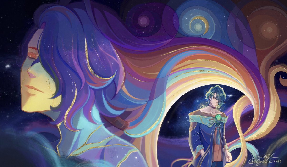 GoldenE4444's tweet photo. Happy birthday, Hwei Lukai!🥳
(Dec 5th is his release day on live server!)
#hwei #LeagueOfLegends #ArtofLegends https://t.co/SgBqooygp8