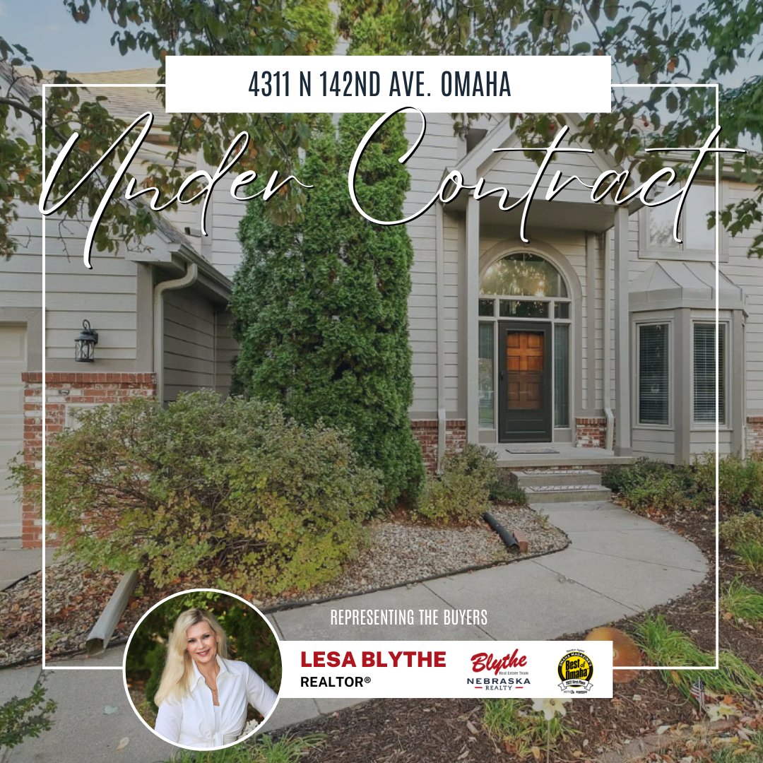 theblytheteam's tweet photo. Congratulations to Lesa on finding her clients their new homes!! 🎉🏠

#Congratulations
#UnderContract
#LesaBlytheRealtor
#blytherealestateteam
#nebraskarealty
#LetsExplorein24
#NR2024 https://t.co/S84YOXZBwe