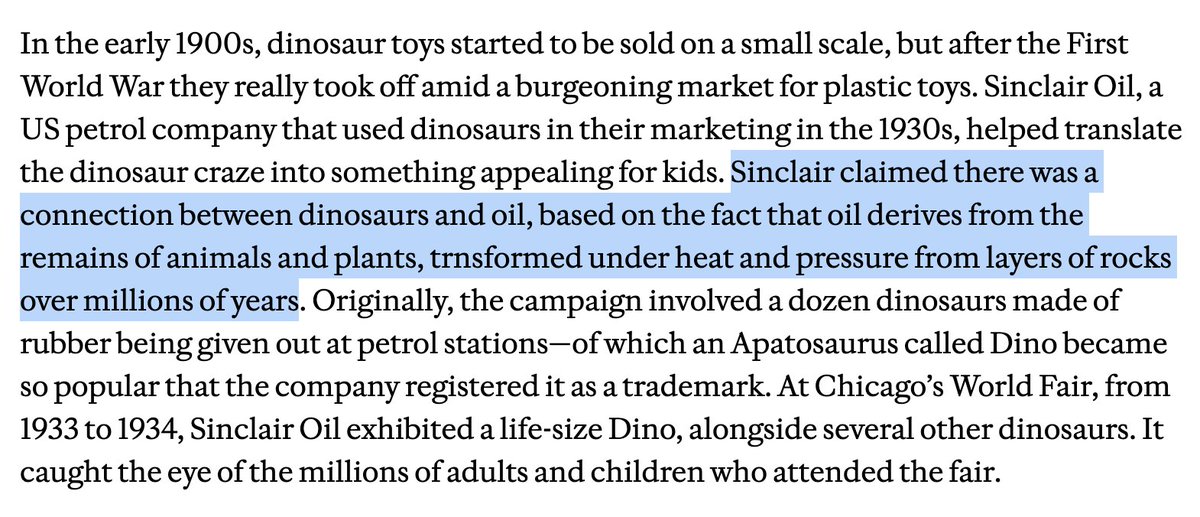 psmisek's tweet photo. An excellent article by my former boss, the ever-brilliant @Hiyapriya about the pervasive presence of dinosaurs and unicorn in toy shops, contains this brilliant factoid, which of course is an independent (?) meme. https://t.co/HTEiZnEZnl https://t.co/Y0WLx09Baz
