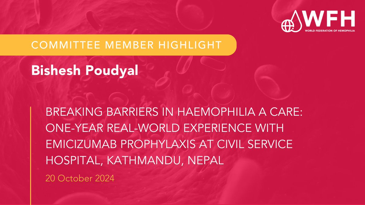 A study from Civil Service Hospital in #Nepal, reveals remarkable benefits of emicizumab for severe #hemophilia A patients. The study was made possible by capacity building programs like the WFH Twinning and Humanitarian Aid Programs. Full article: bit.ly/3BhLP58