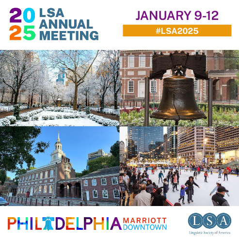 LingSocAm's tweet photo. Only ten days left to book your hotel for #LSA2025! Rooms are going fast at the Philadelphia Marriott Downtown. Discounted room rates are only available until December 16! https://t.co/t6rpucGOs2 #LSA2025 #linguistics #ExplorePhilly https://t.co/D12pwdossS