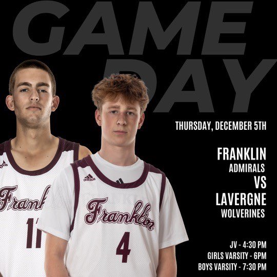 wcsFHSHoops's tweet photo. ๐จGame Day๐จ
@fhsflagship #CamoOut
๐ La Vergne Wolverines
๐๏ธ Thursday Dec 5, 2024
๐ @wcsFHS
โฐ Varsity 7:30 pm, JV 4:30, Freshman 4:30 (Aux)
๐๏ธ GoFan https://t.co/O7d2N1XXXA
๐บ NFHS https://t.co/azP03Gt1ps
#TheFlagship โ๏ธ๐
#DontGiveUpTheShip https://t.co/s0b11MQm6N