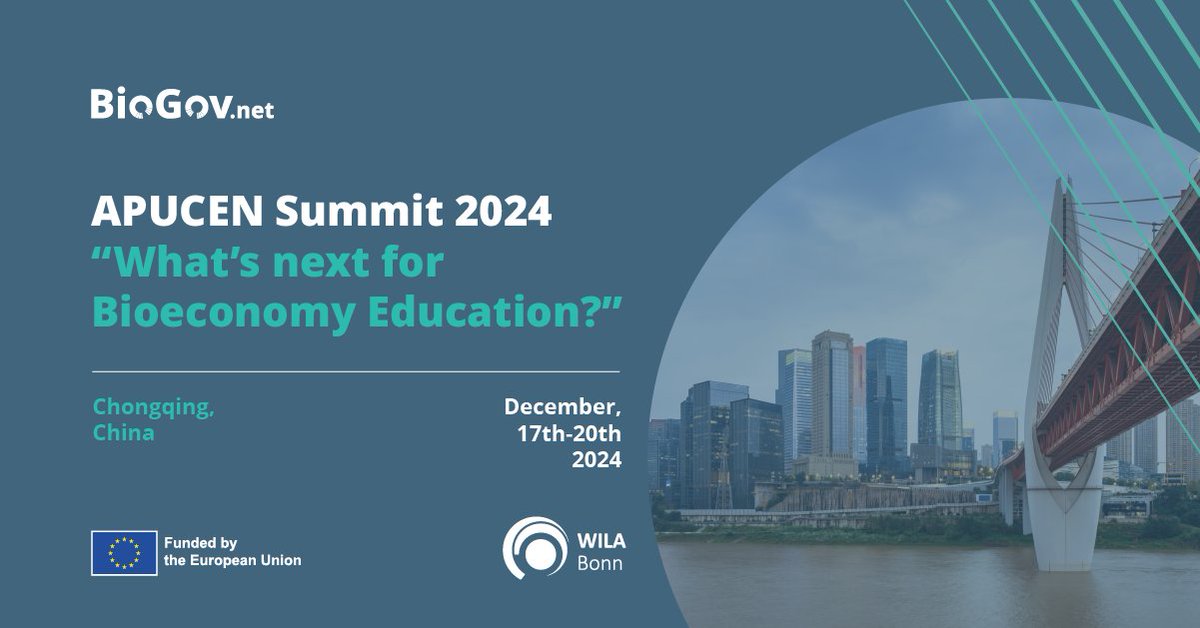 BioGovNet's tweet photo. ๐ Exciting times ahead at the #APUCENSummit2024!
๐ฃ๏ธ @WILABonnโs Norbert Steinhaus will share insights from #BioGovnetโs project, focusing on the future of #bioeconomy education, community #research, #agroforestry, soil & food transformation.
More details ๐ https://t.co/Bk7cIXFgY6
