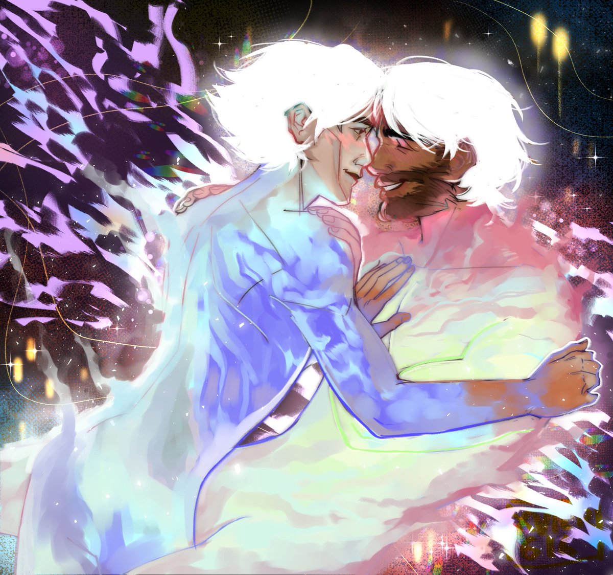 xvier616's tweet image. somewhere in space 🌠 
#jayvik #arcane