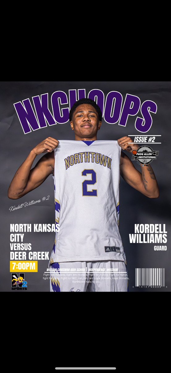 NKCHoops (@nkcbasketball) on Twitter photo Back at it tonight in round 2 of the Phog Allen Invitational‼️ <a href="/metrosports_mk/">Metro Sports MoKan</a> <a href="/KCHS_Hoops/">KC High School Hoops</a>
🆚 Deer Creek (OK)
📍 William Chrismas High School
⏰ 7:00pm Back at it tonight in round 2 of the Phog Allen Invitational‼️ <a href="/metrosports_mk/">Metro Sports MoKan</a> <a href="/KCHS_Hoops/">KC High School Hoops</a>
🆚 Deer Creek (OK)
📍 William Chrismas High School
⏰ 7:00pm