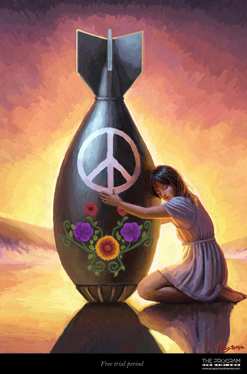A reminder that "Free trial period" dropped like a bomb yesterday. The Program salutes <a href="/dacosta_art/">Carlos Dacosta</a> for illustrating it - and Comrade Larsky for sponsoring it

We are now accepting commissions for 2025. $150 gets you a poster and your name memorialized at  programaudioseries.com/art/