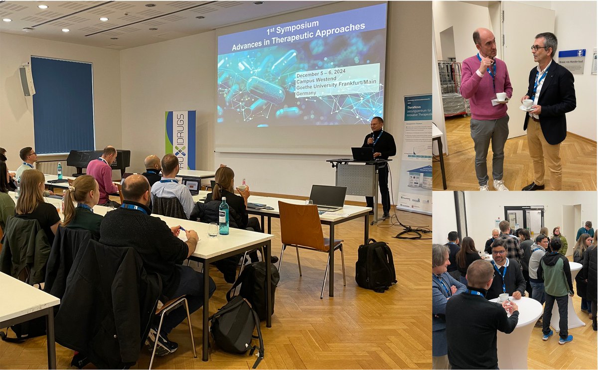 Enable Cluster in Frankfurt (@enablefrankfurt) on Twitter photo A great start! 🌟Truly enjoyed the first afternoon of our <a href="/EnableFrankfurt/">Enable Cluster in Frankfurt</a>, <a href="/proxidrugs/">PROXIDRUGS</a> & TheraNova two-day symposium! 💡 Inspiring talks, engaging discussions & outstanding speakers set the stage for a great event. Excited for what’s next! 🎉
<a href="/BMBF_Bund/">Bildungsmisererepublik Deutschland - BRDigung</a> <a href="/HMWK_Hessen/">HMWK Hessen</a> <a href="/Fraunhofer/">Fraunhofer-Gesellschaft</a> A great start! 🌟Truly enjoyed the first afternoon of our <a href="/EnableFrankfurt/">Enable Cluster in Frankfurt</a>, <a href="/proxidrugs/">PROXIDRUGS</a> & TheraNova two-day symposium! 💡 Inspiring talks, engaging discussions & outstanding speakers set the stage for a great event. Excited for what’s next! 🎉
<a href="/BMBF_Bund/">Bildungsmisererepublik Deutschland - BRDigung</a> <a href="/HMWK_Hessen/">HMWK Hessen</a> <a href="/Fraunhofer/">Fraunhofer-Gesellschaft</a>
