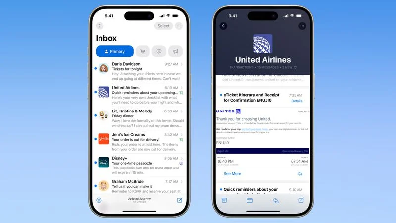 TheAshishBharti's tweet photo. 📬 iOS 18.2 introduces Mail Categories to keep your inbox organized:
Primary: Important emails
Transactions: Purchases & receipts
Updates: Newsletters & reminders
Promotions: Deals & offers
Stay organized, effortlessly.
#iOS18 #Apple #ios182 #iOS1811 #macmini #iPadOS18 #iPhone #ipadpro