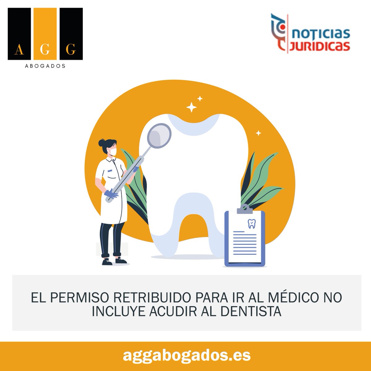 El Juzgado de lo Social nº 1 de Badajoz ha determinado que el permiso retribuido para la "consulta médica" establecido en el convenio colectivo del sector de Contact Center no incluye las visitas al dentista. Sigue leyendo aquí 👉 acortar.link/2vfMhO

#AbogadosValladolid
