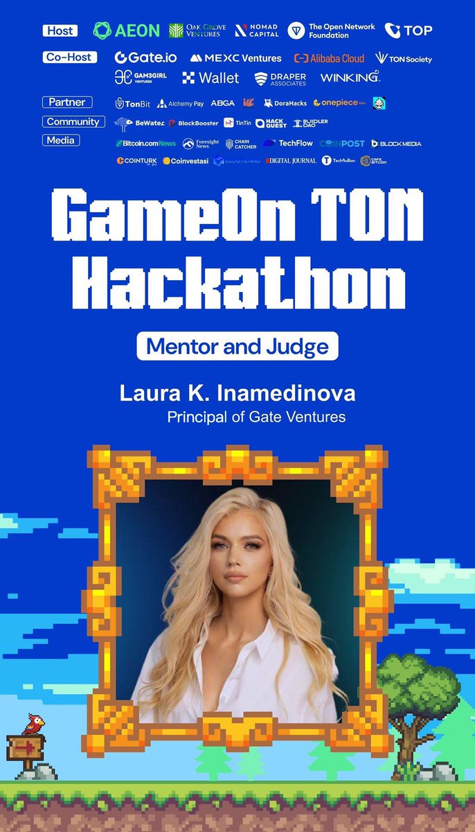 AEON_Community's tweet photo. 🎉We’re excited to share that #AEON has brought on board @laurakornelija as a Mentor and Judge for the #GameOnTON Hackathon!

With a rich background in blockchain and gaming, Laura K. Inamedinova, Principal of @gate_ventures will provide invaluable insights and guidance to help participating teams thrive, and also judge the projects to determine the most innovative and impactful games.

🌟Stay tuned for the exciting results together!
#TON