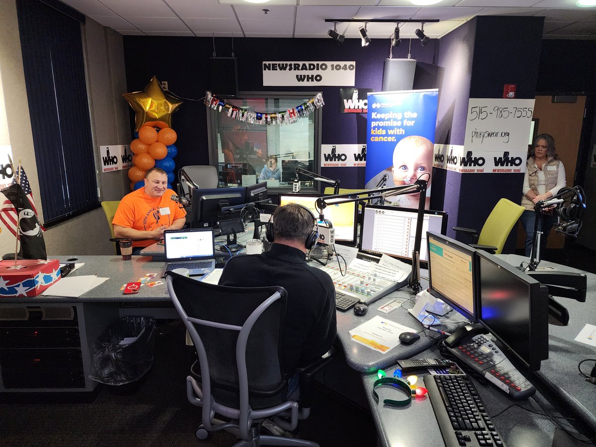 DSC is live at the Pinky Swear Foundation WHO Radio Radiothon! From 10am to 1pm, our team will be on the phones taking donations to support kids with cancer and their families. Call (515) 985-7555 to donate or visit pinkyswear.org/radiothon.