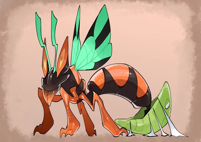 #fakemon#オリポケ 「ヤドリジギ」(1/2) 