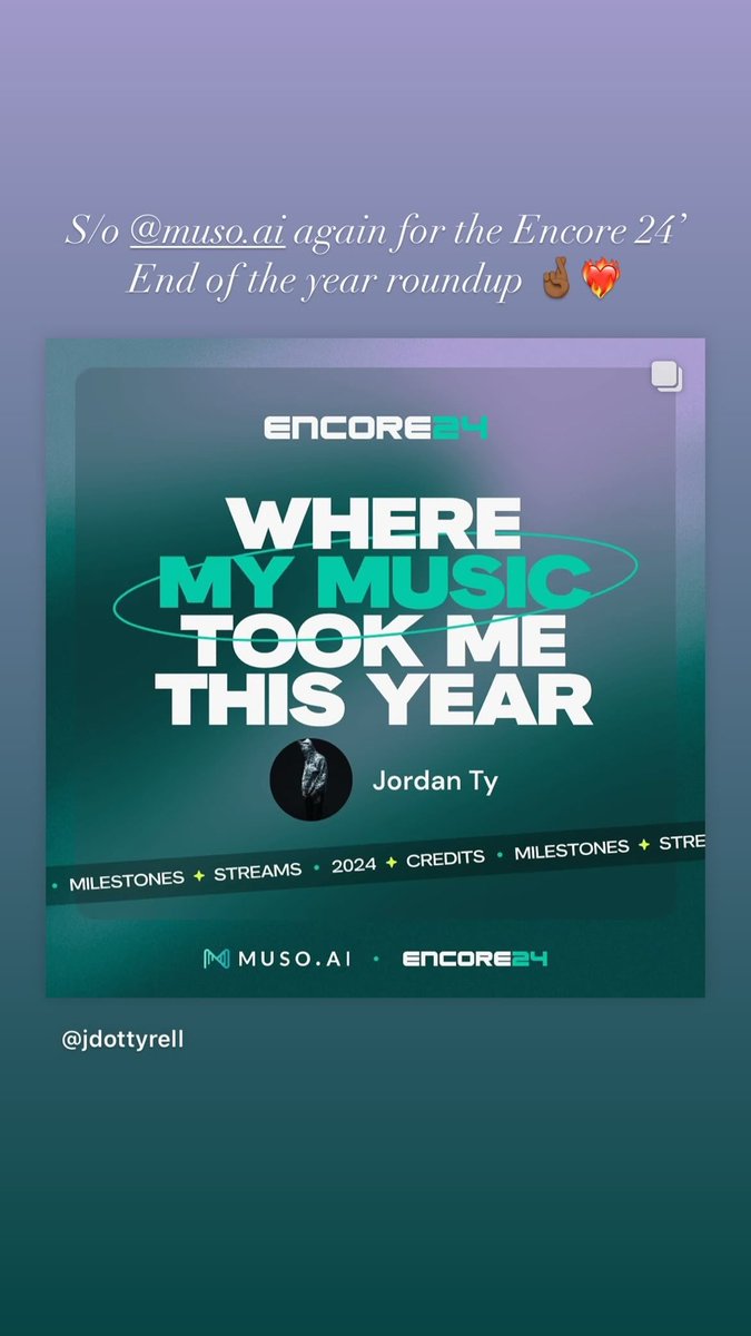 ai_muso's tweet photo. Post your year in rewind with Encore24 by https://t.co/J9aZB8kISK.
Share below
#MusoAIEncore https://t.co/9juEhpGVDM