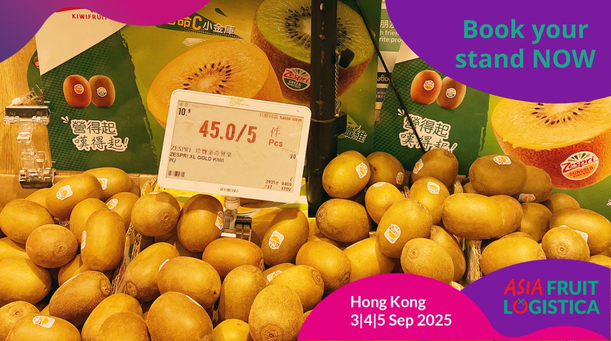 ASIA FRUIT LOGISTICA (@asia_fruit) on Twitter photo ๐ณ๐ฟKiwifruit drives unprecedented growth in New Zealand's fruit exports ๐ฅ๐
New data from Stats NZ reveals kiwifruit alone saw a 1,078 per cent year-on-year increase in earnings! Key markets such as Japan๐ฏ๐ต, China ๐จ๐ณ, and Australia๐ฆ๐บ fueled this success. ASIA FRUIT LOGISTICA ๐ณ๐ฟKiwifruit drives unprecedented growth in New Zealand's fruit exports ๐ฅ๐
New data from Stats NZ reveals kiwifruit alone saw a 1,078 per cent year-on-year increase in earnings! Key markets such as Japan๐ฏ๐ต, China ๐จ๐ณ, and Australia๐ฆ๐บ fueled this success. ASIA FRUIT LOGISTICA